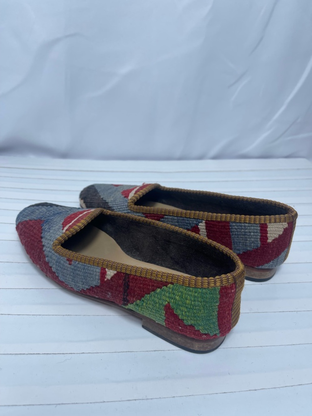 Artemis Kilim Loafer Flats Wool Turkish Slippers Size 37 / US 6.5–7 - Picture 6 of 6
